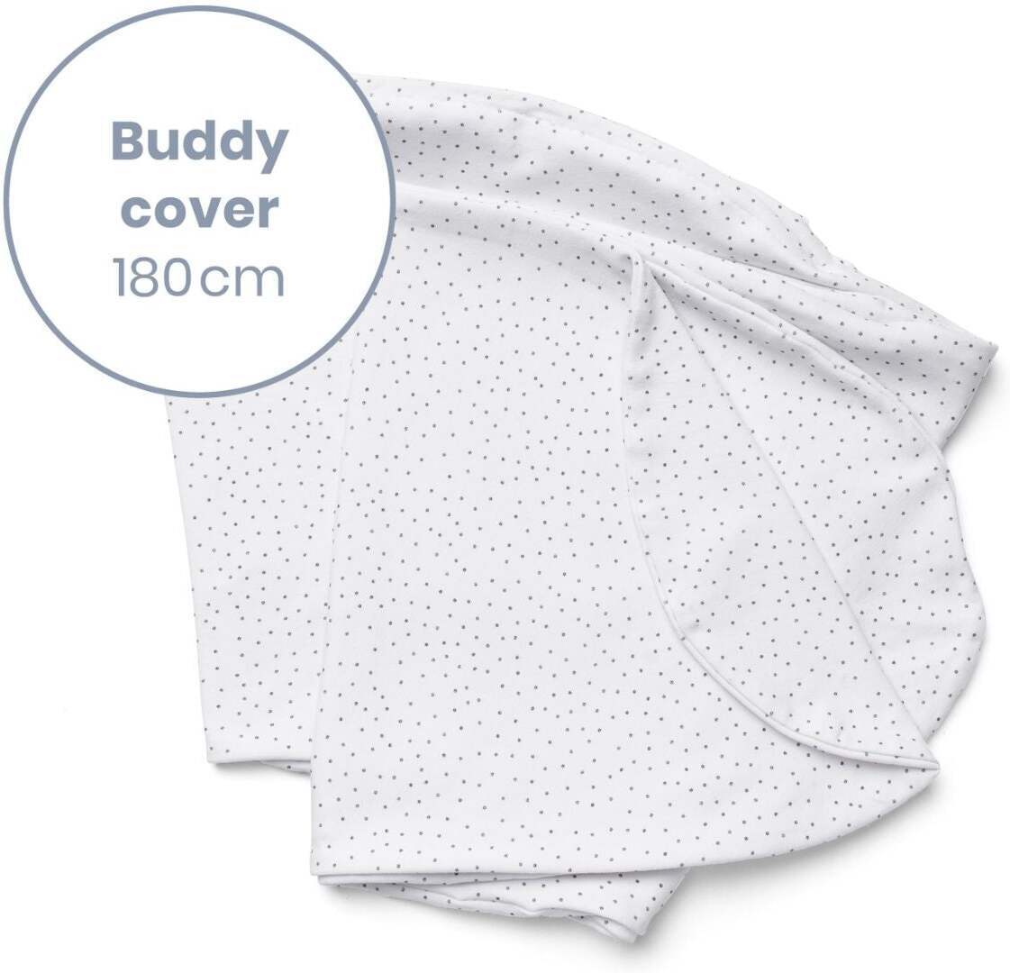 Silver dots nursing pillow cover