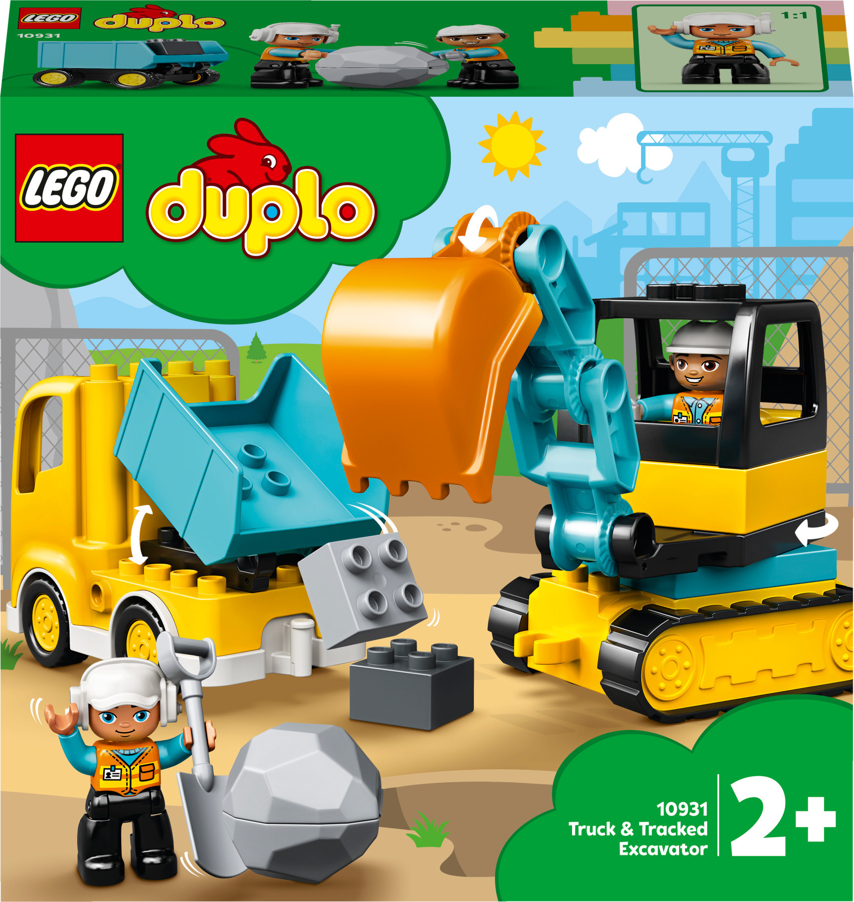 LEGO DUPLO truck and excavator