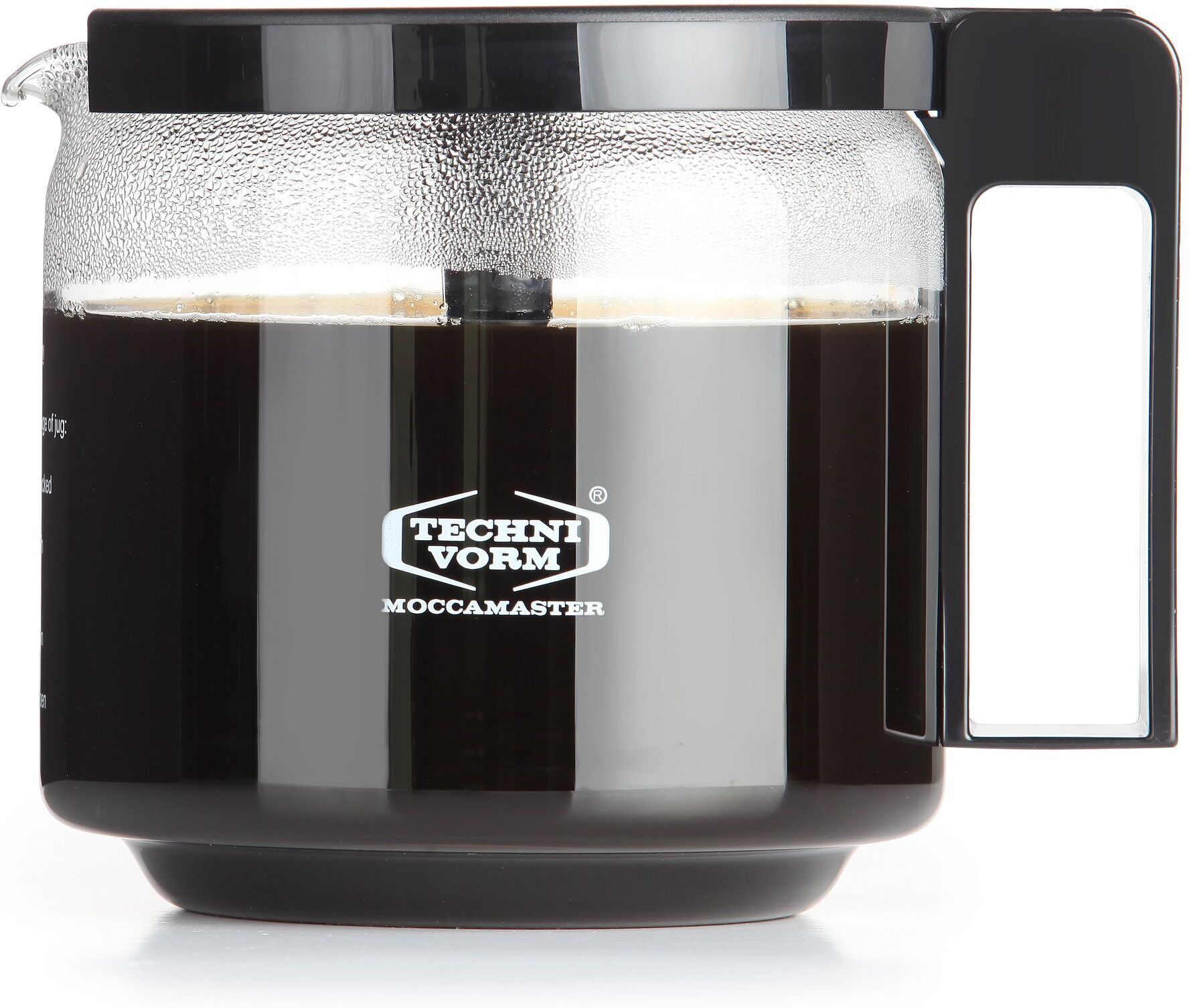 Black Moccamaster glass jug