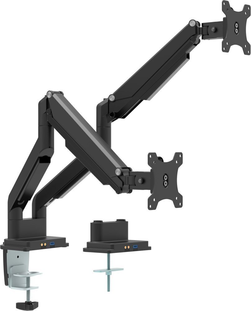 Double monitor arm