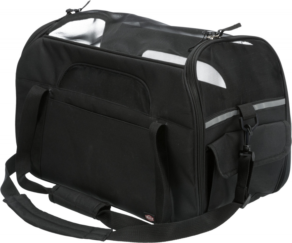 Black pet carrier bag