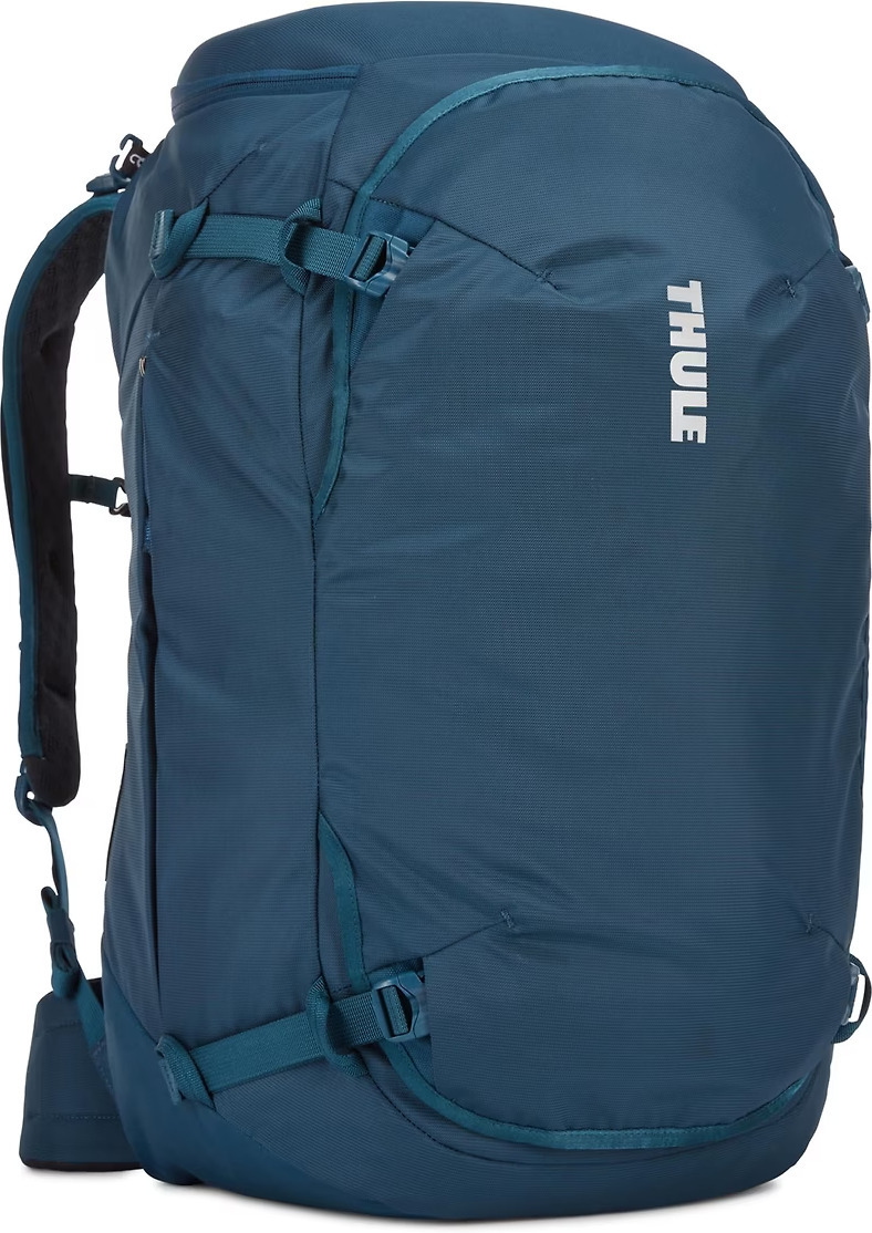 Blue hiking backpack