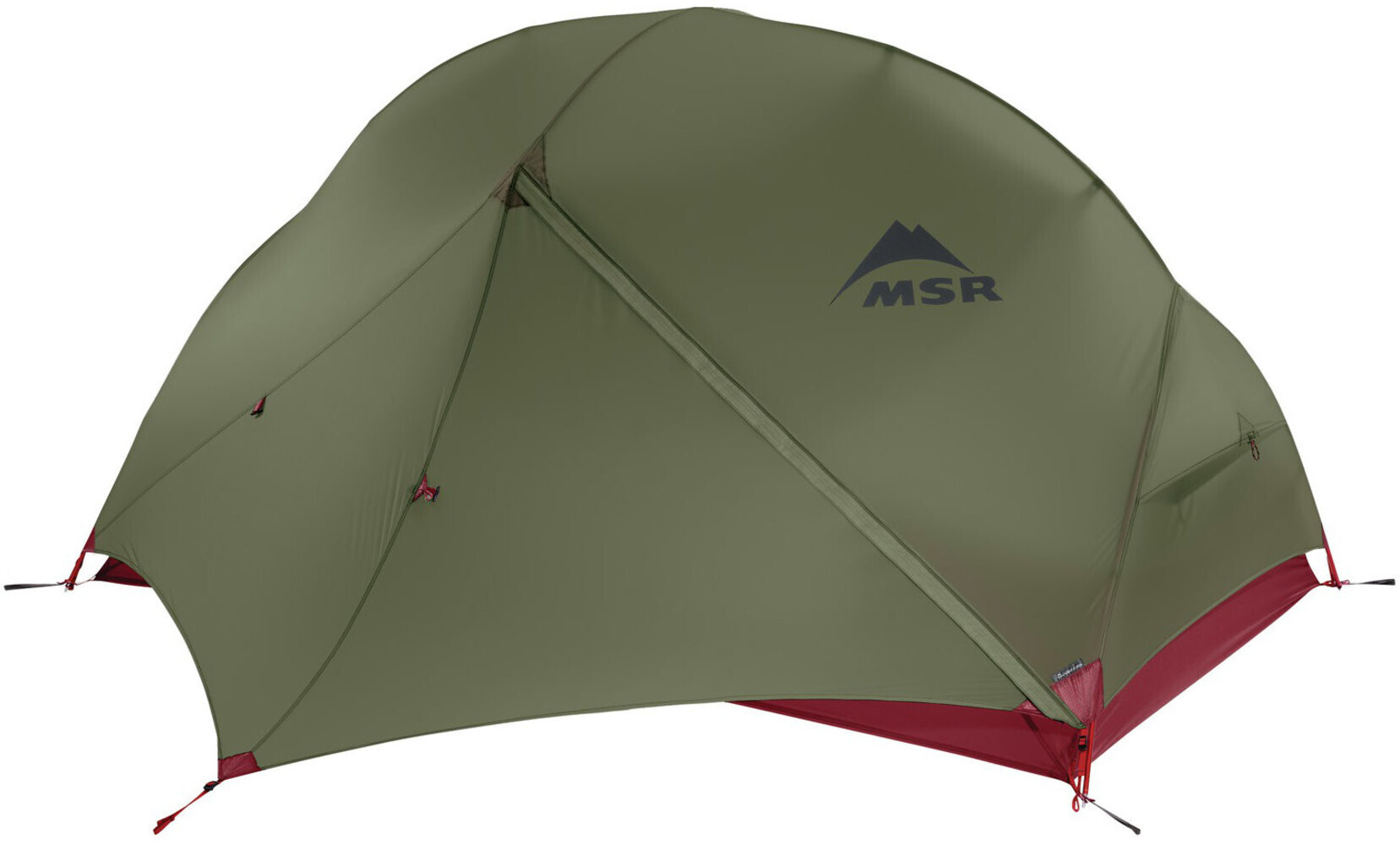 Green camping tent
