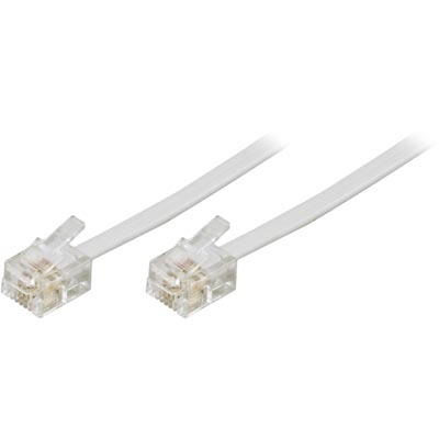 White phone cable RJ11